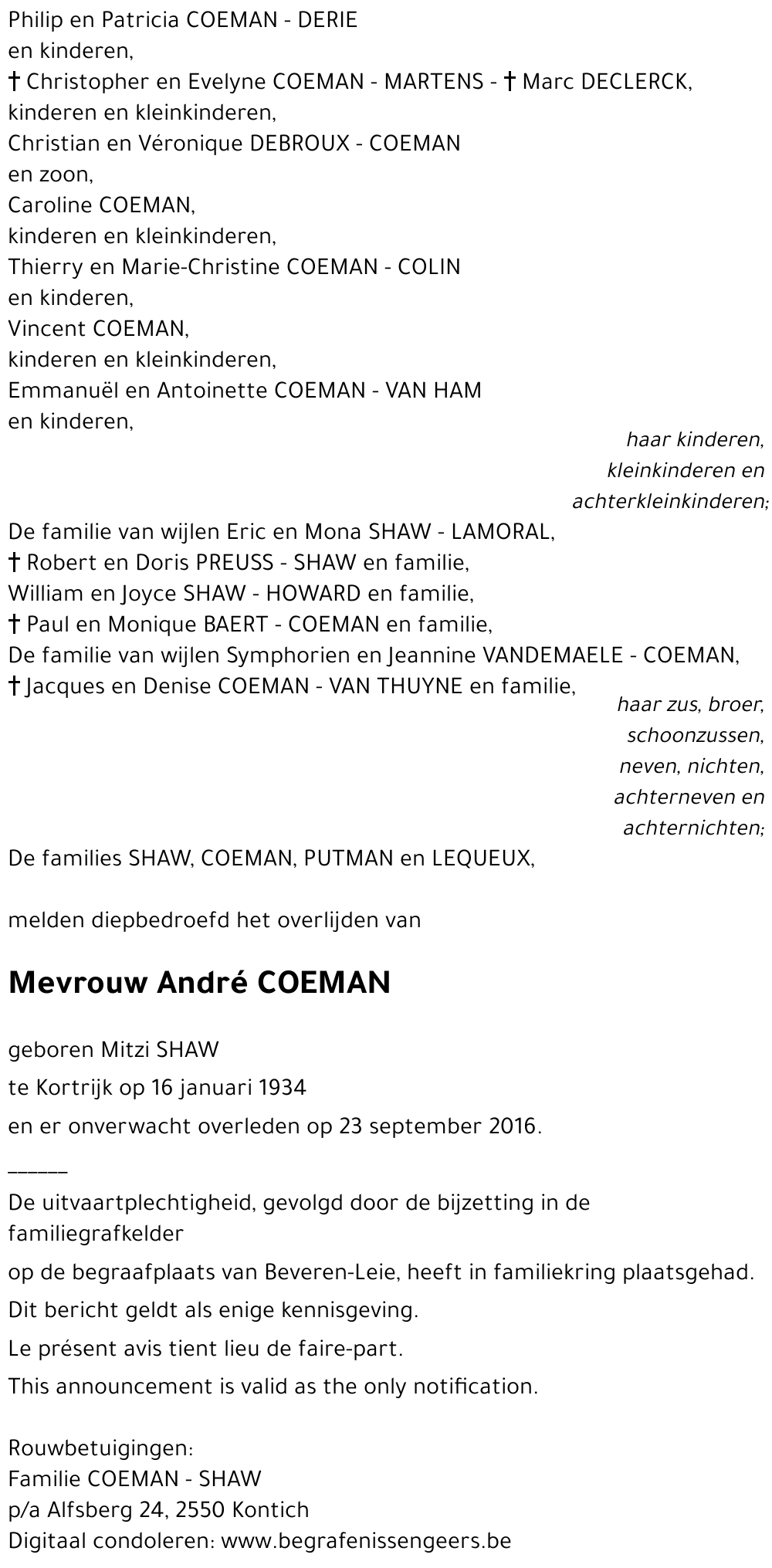 André COEMAN