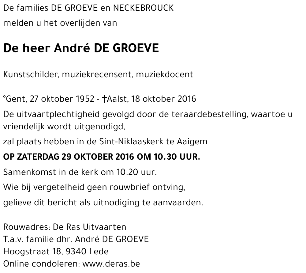 André DE GROEVE