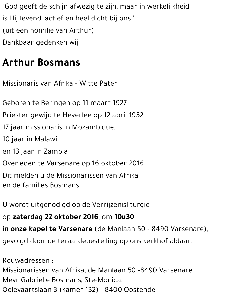 Arthur Bosmans
