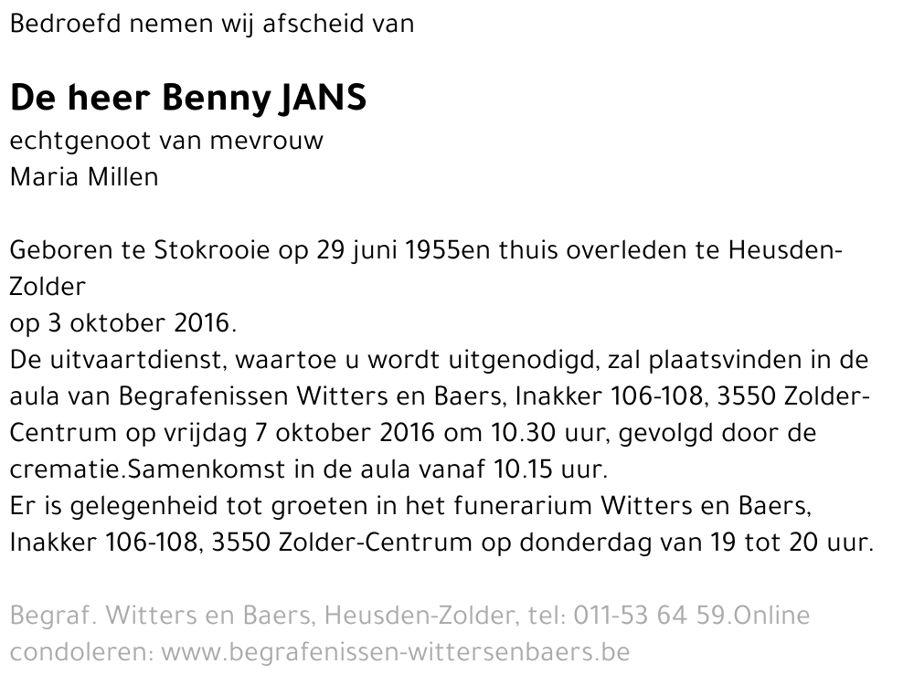 Benny Jans