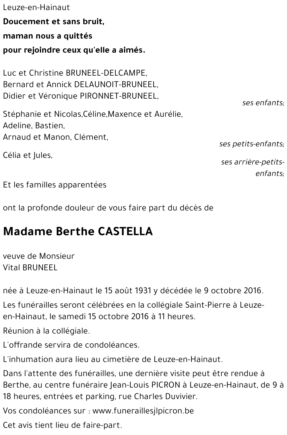 Berthe CASTELLA