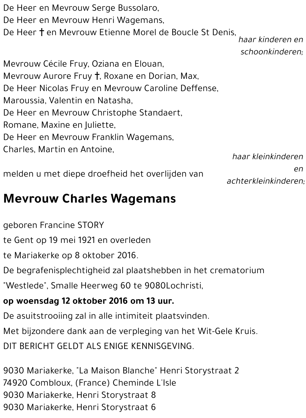 Charles Mevrouw Wagemans