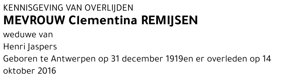 Clementina Remijsen