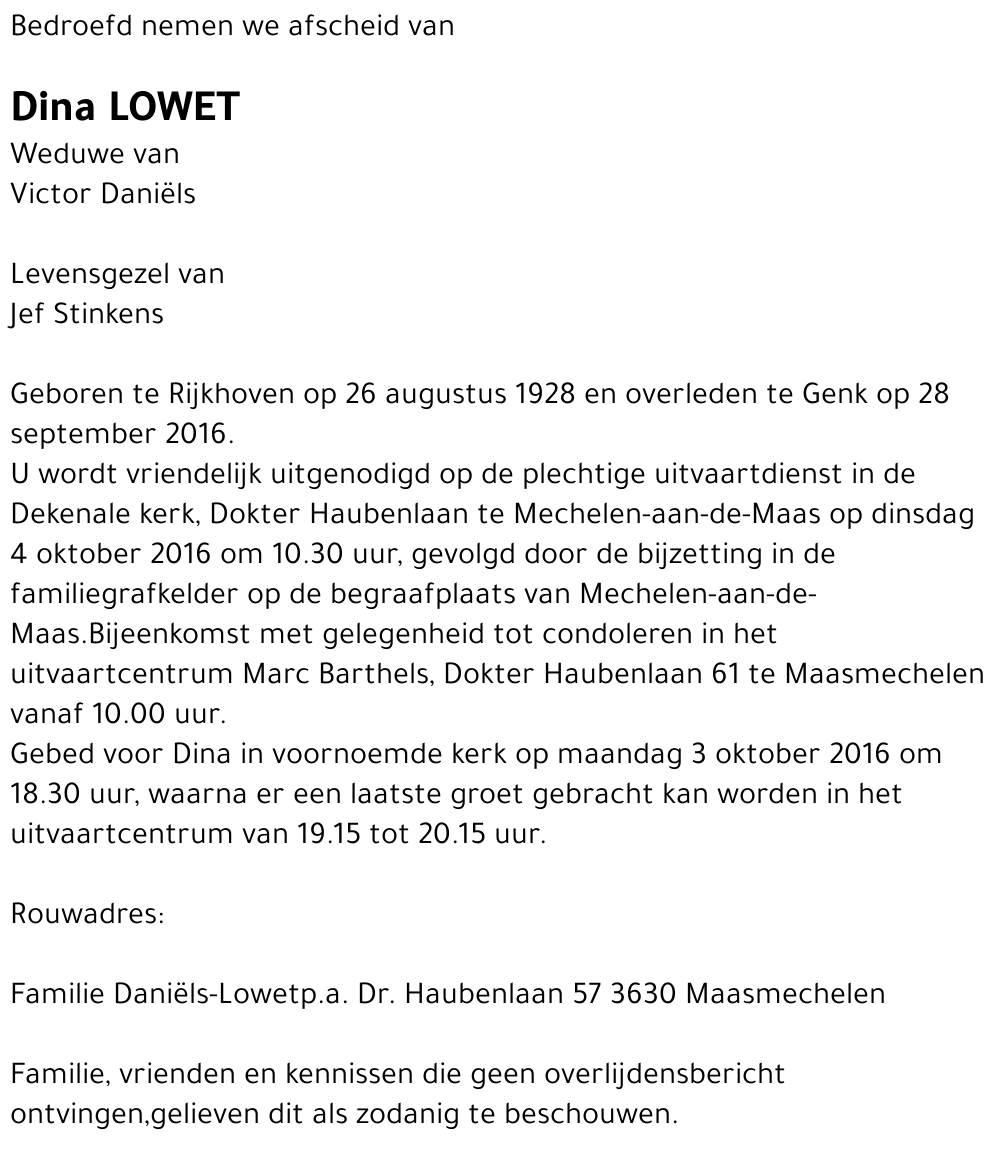 Dina Lowet