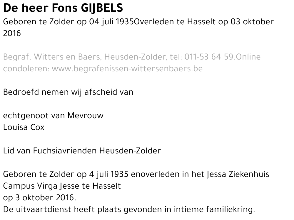 Fons Gijbels