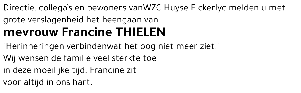 Francine THIELEN