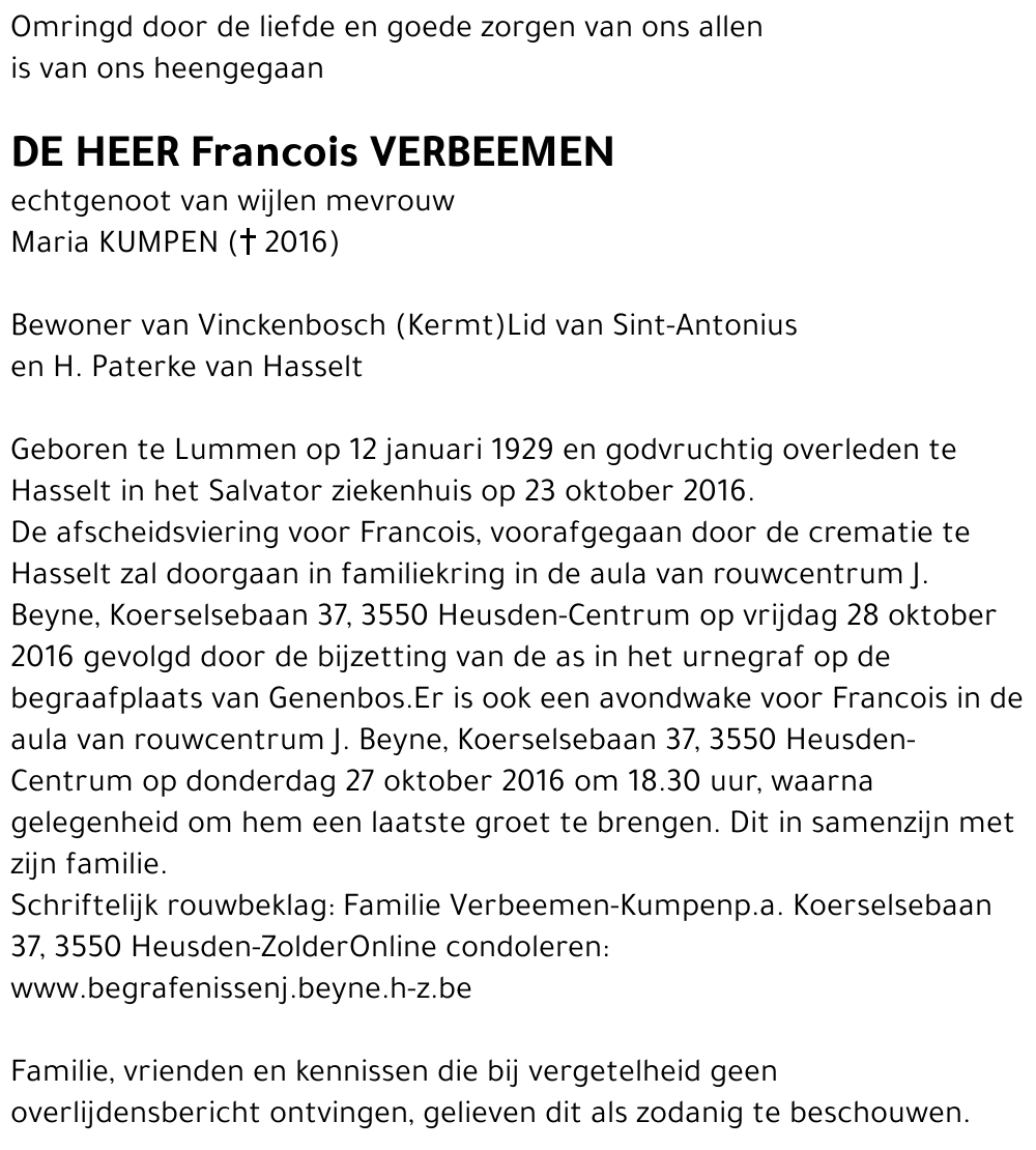 Francois Verbeemen