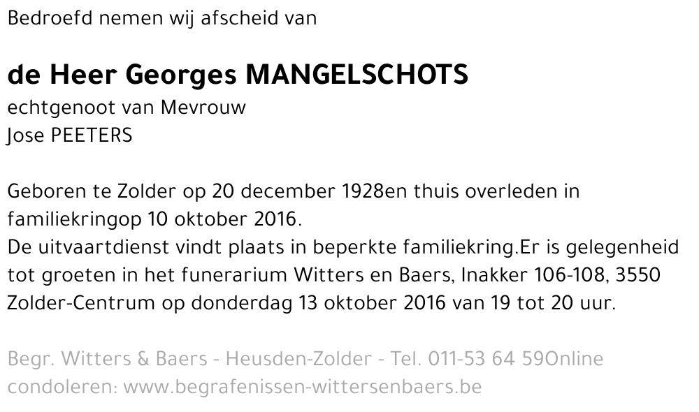 Georges Mangelschots
