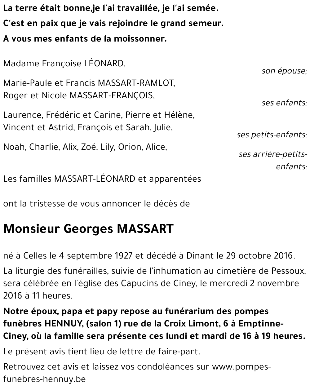 Georges MASSART