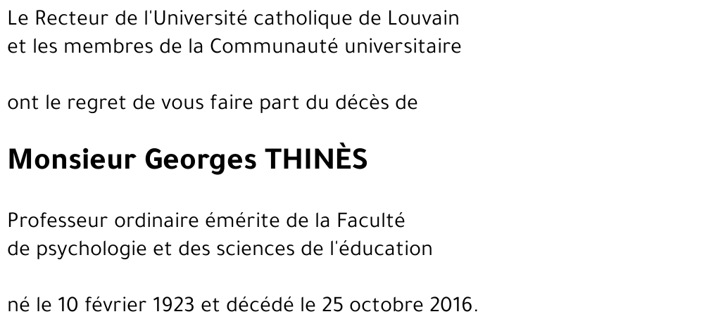Georges THINÈS