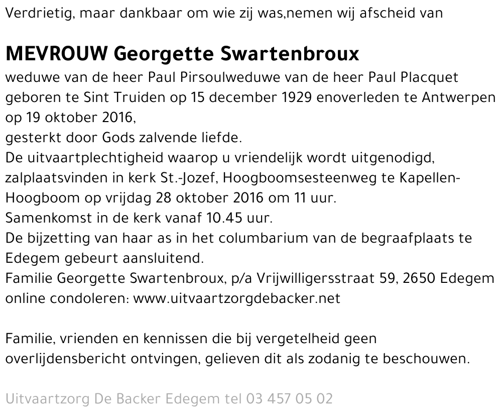 Georgette Swartenbroux