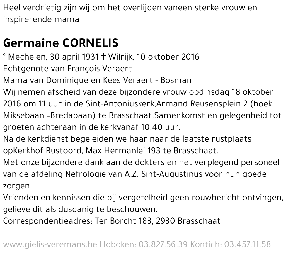 Germaine Cornelis