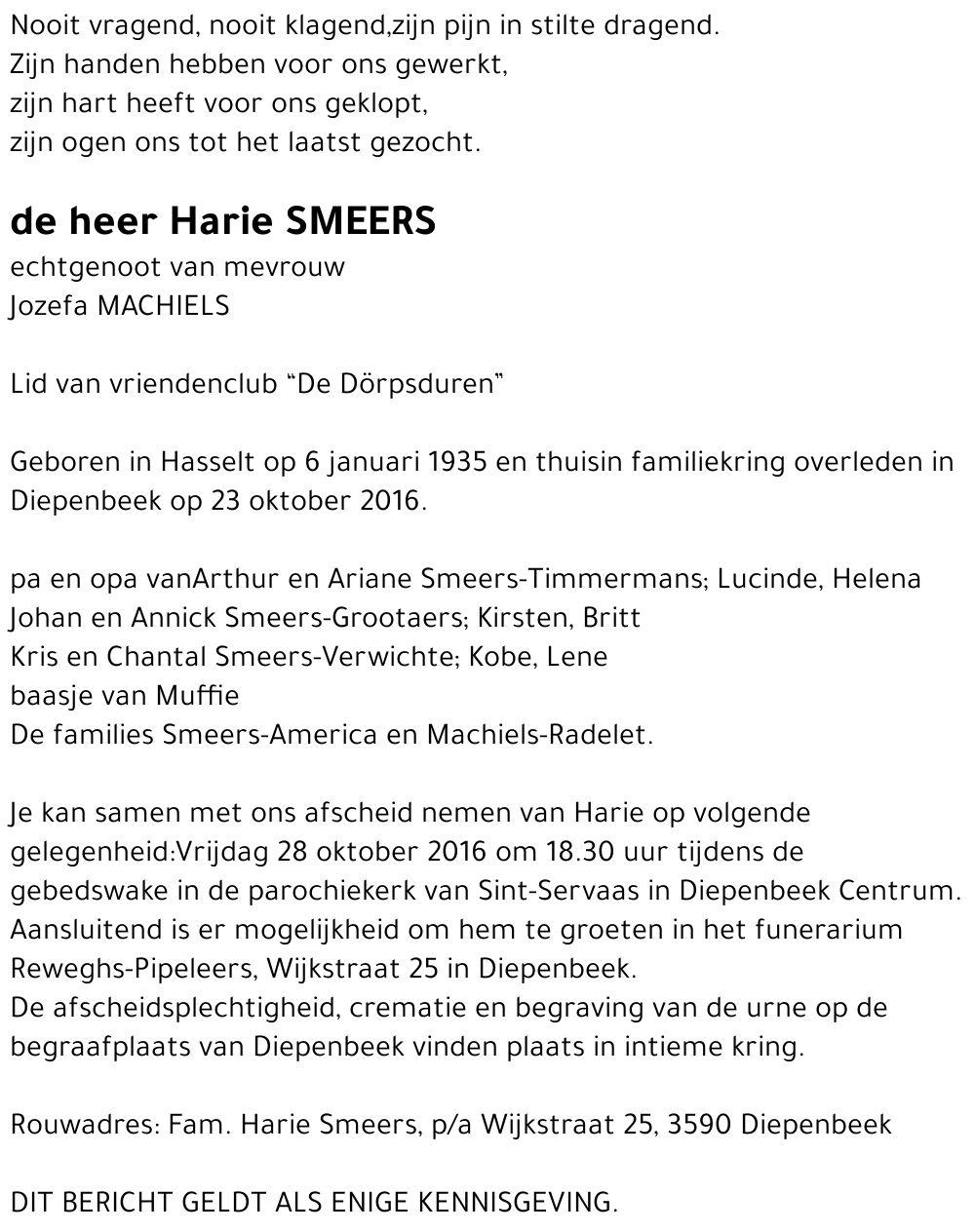 Harie Smeers