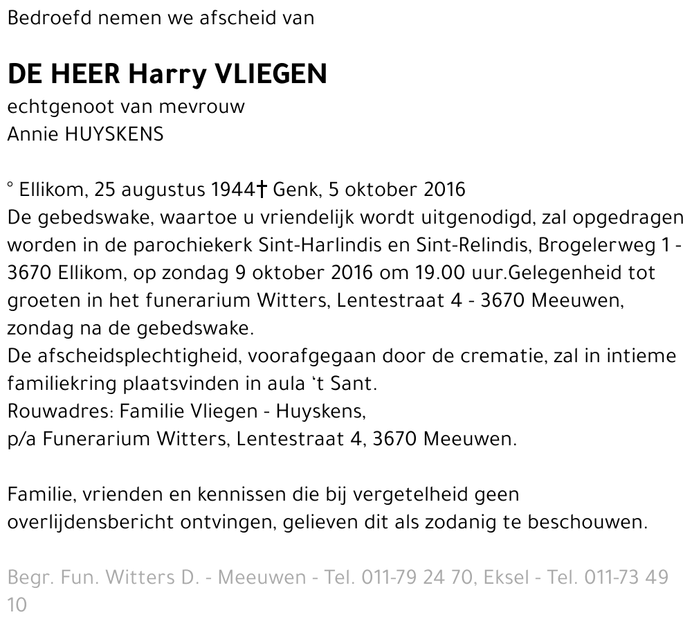 Harry Vliegen