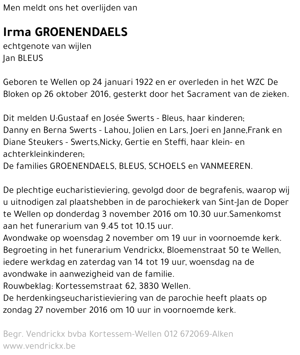 Irma Groenendaels