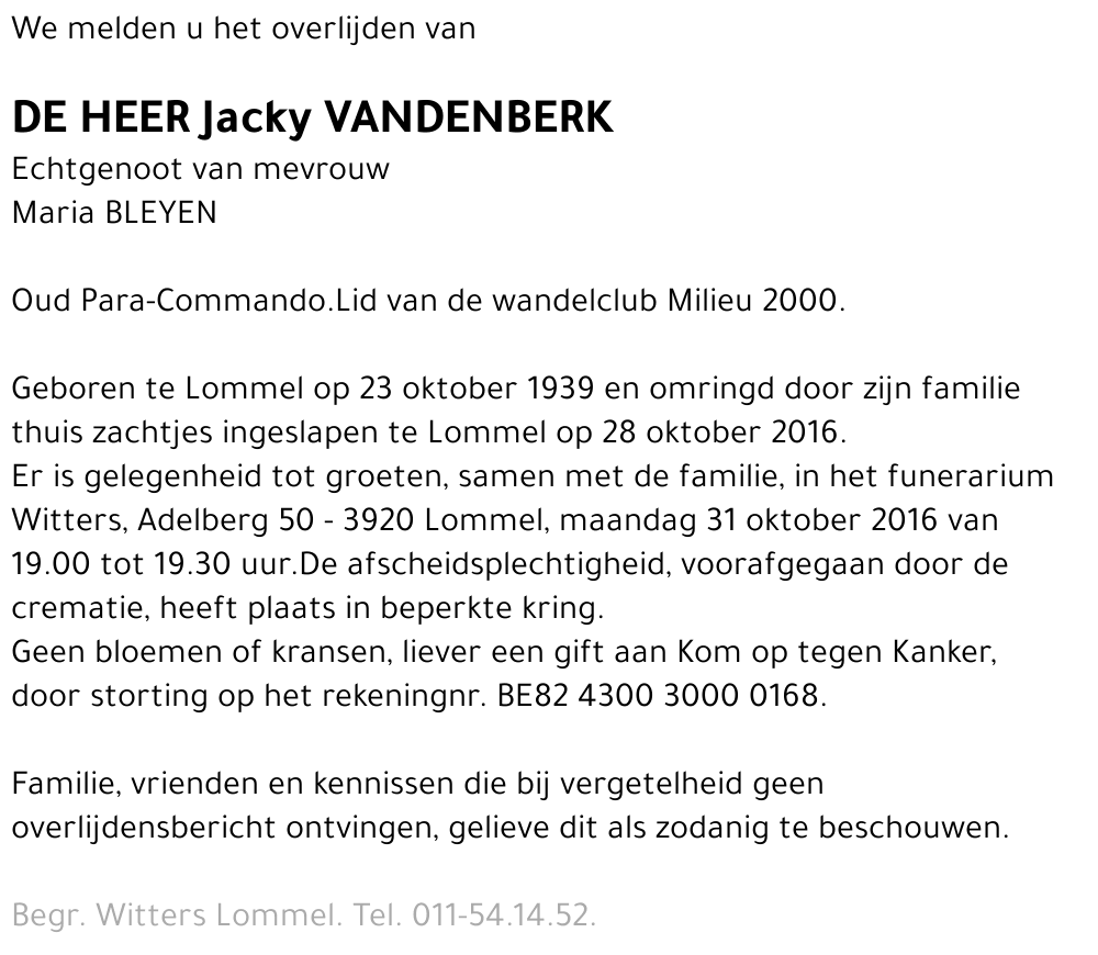 Jacky Vandenberk