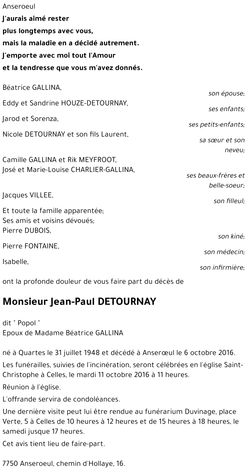 Jean-Paul DETOURNAY