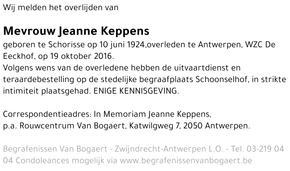 Jeanne Keppens