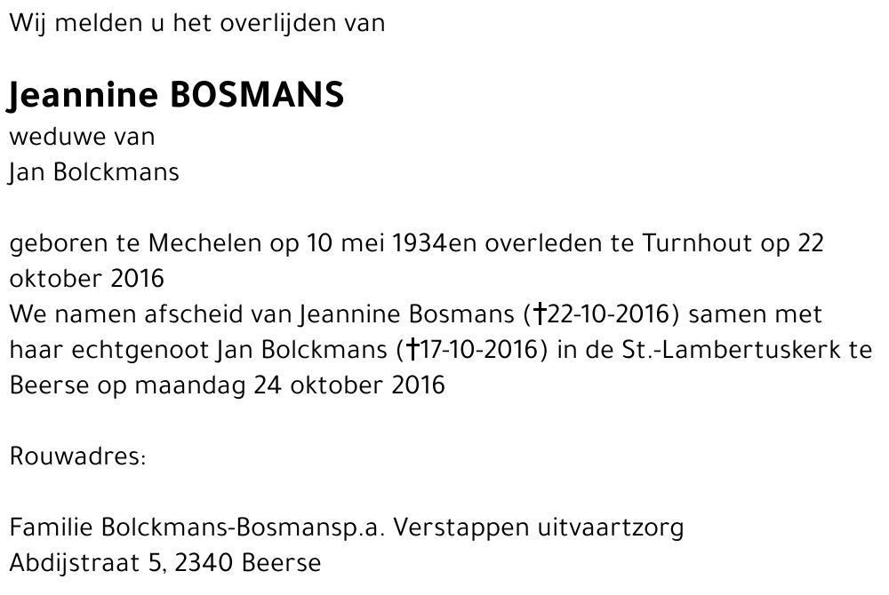 Jeannine Bosmans