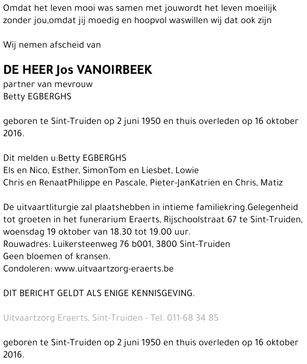 Jos Vanoirbeek