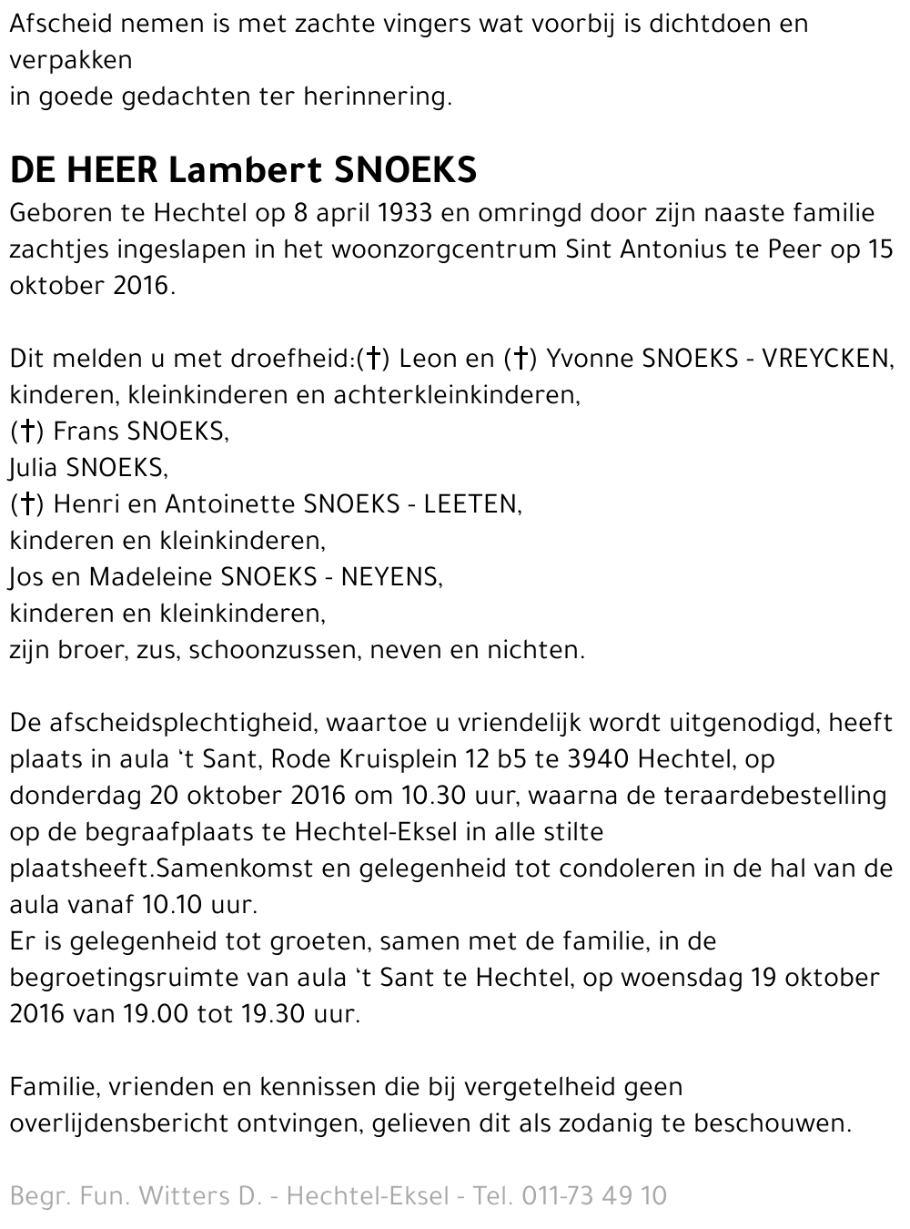 Lambert Snoeks