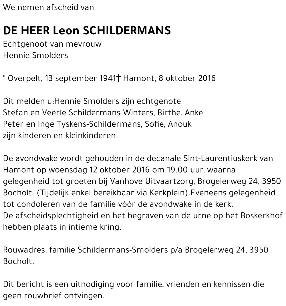 Leon Schildermans
