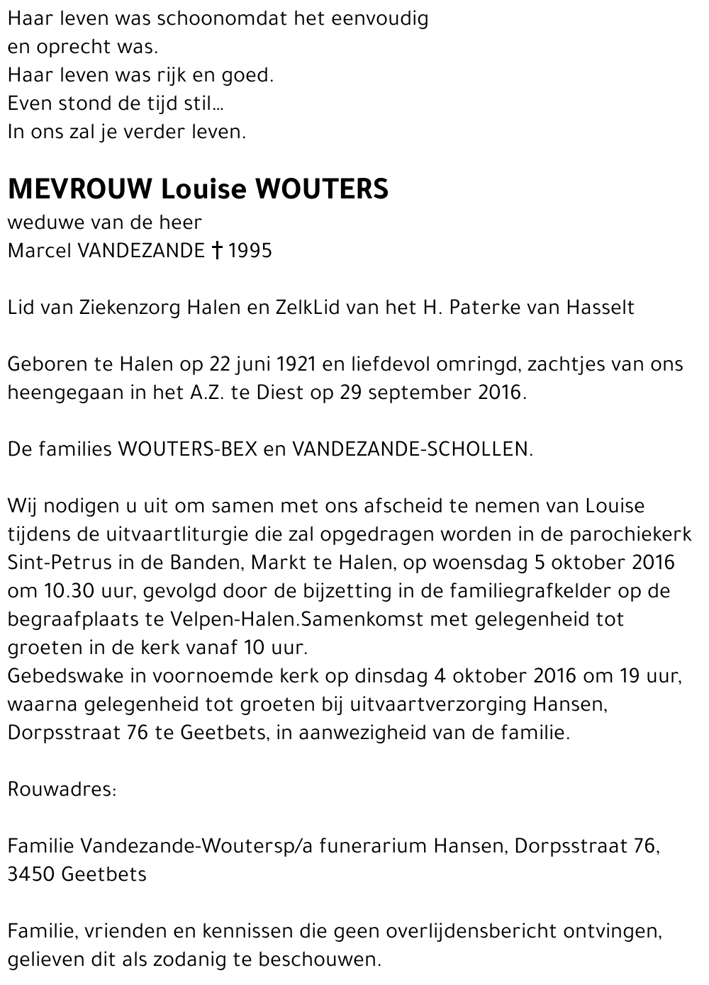 Louise WOUTERS