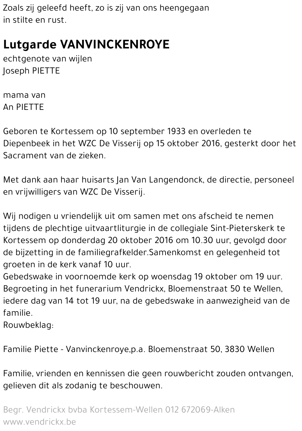 Lutgarde Vanvinckenroye