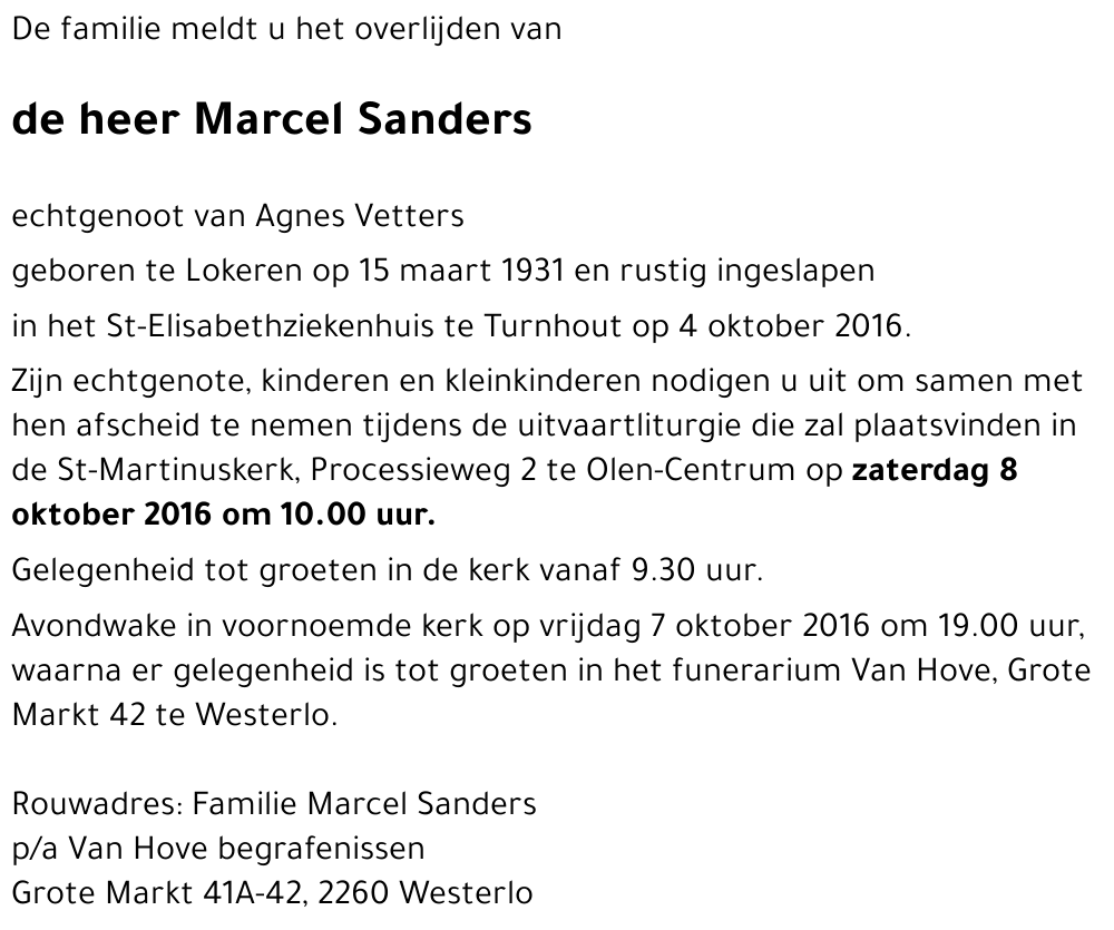 Marcel Sanders
