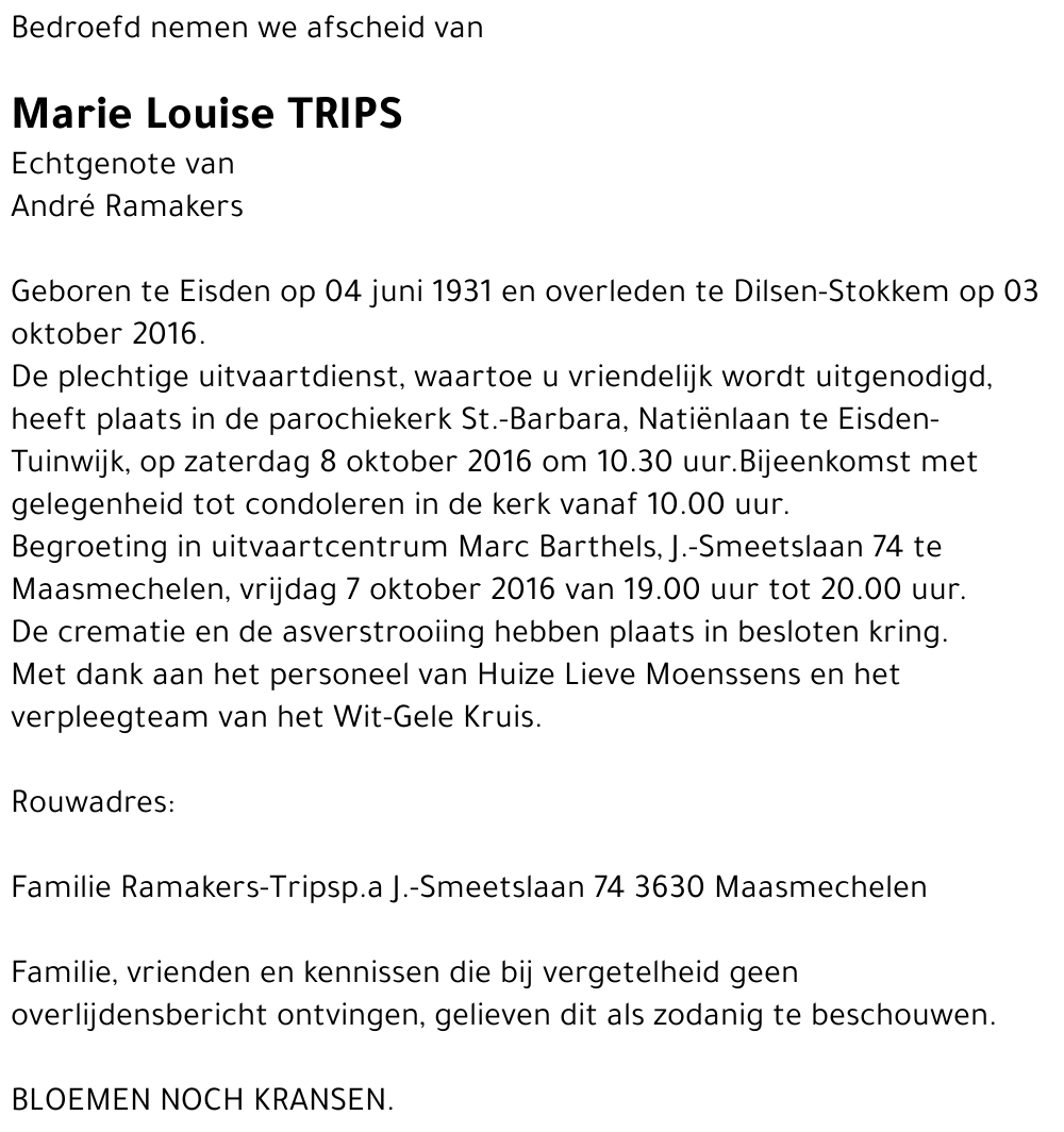 Marie Louise Trips