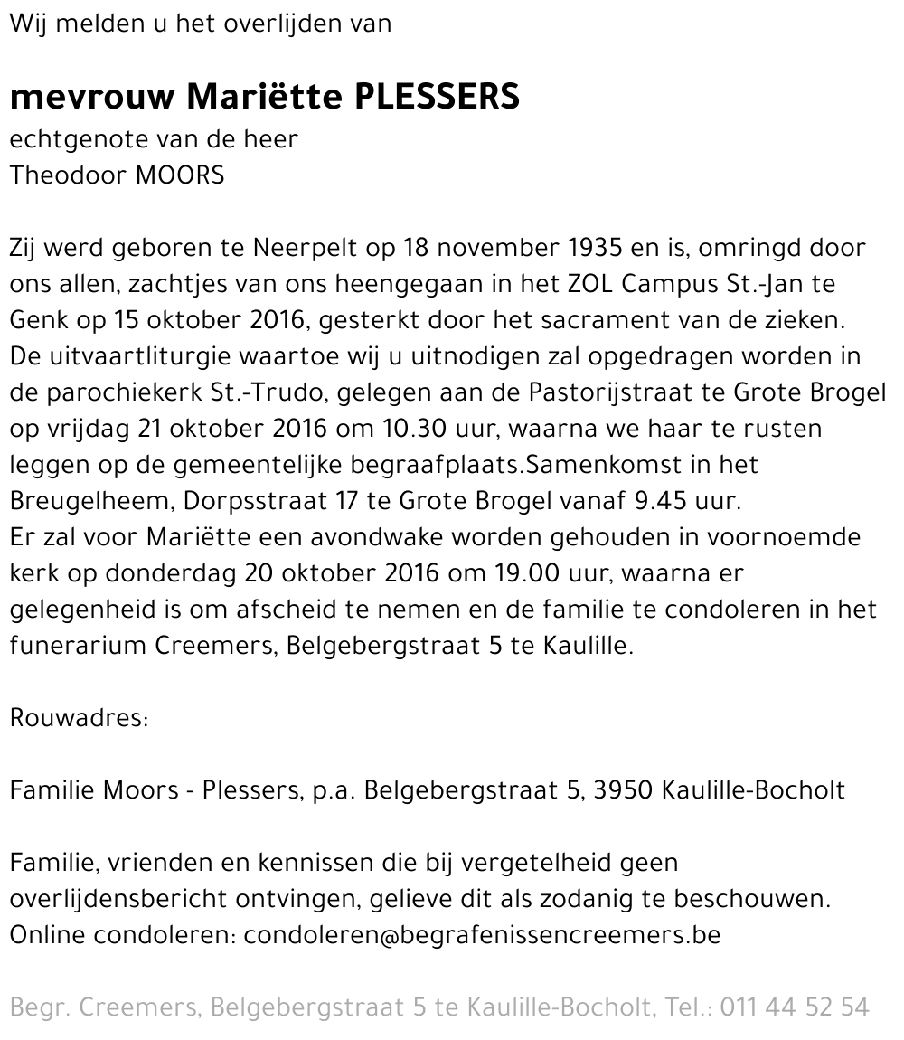 Mariëtte Plessers