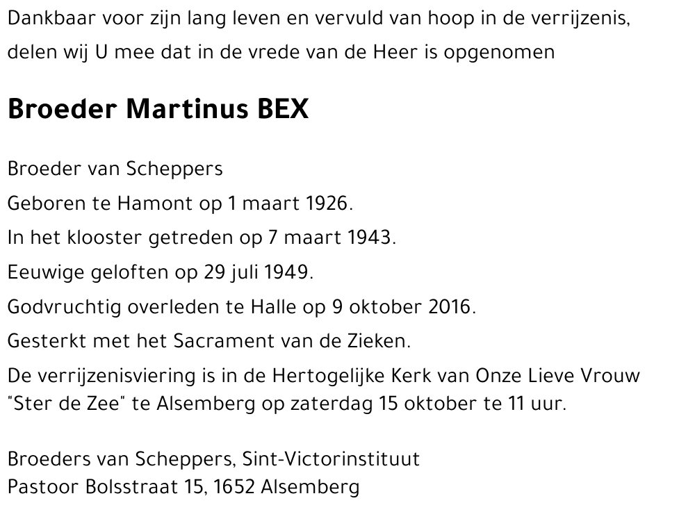 Martinus BEX