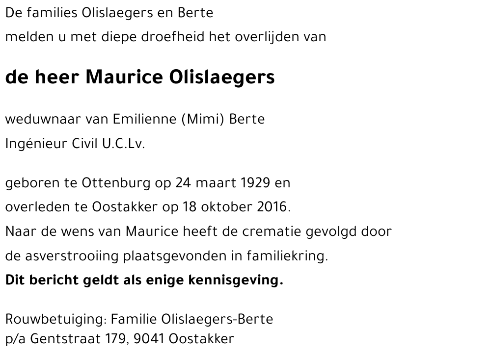 Maurice Olislaegers