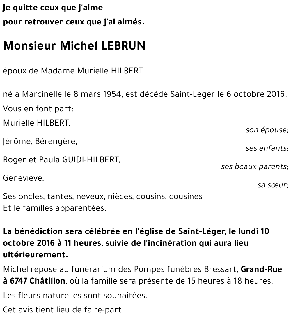 Michel LEBRUN 