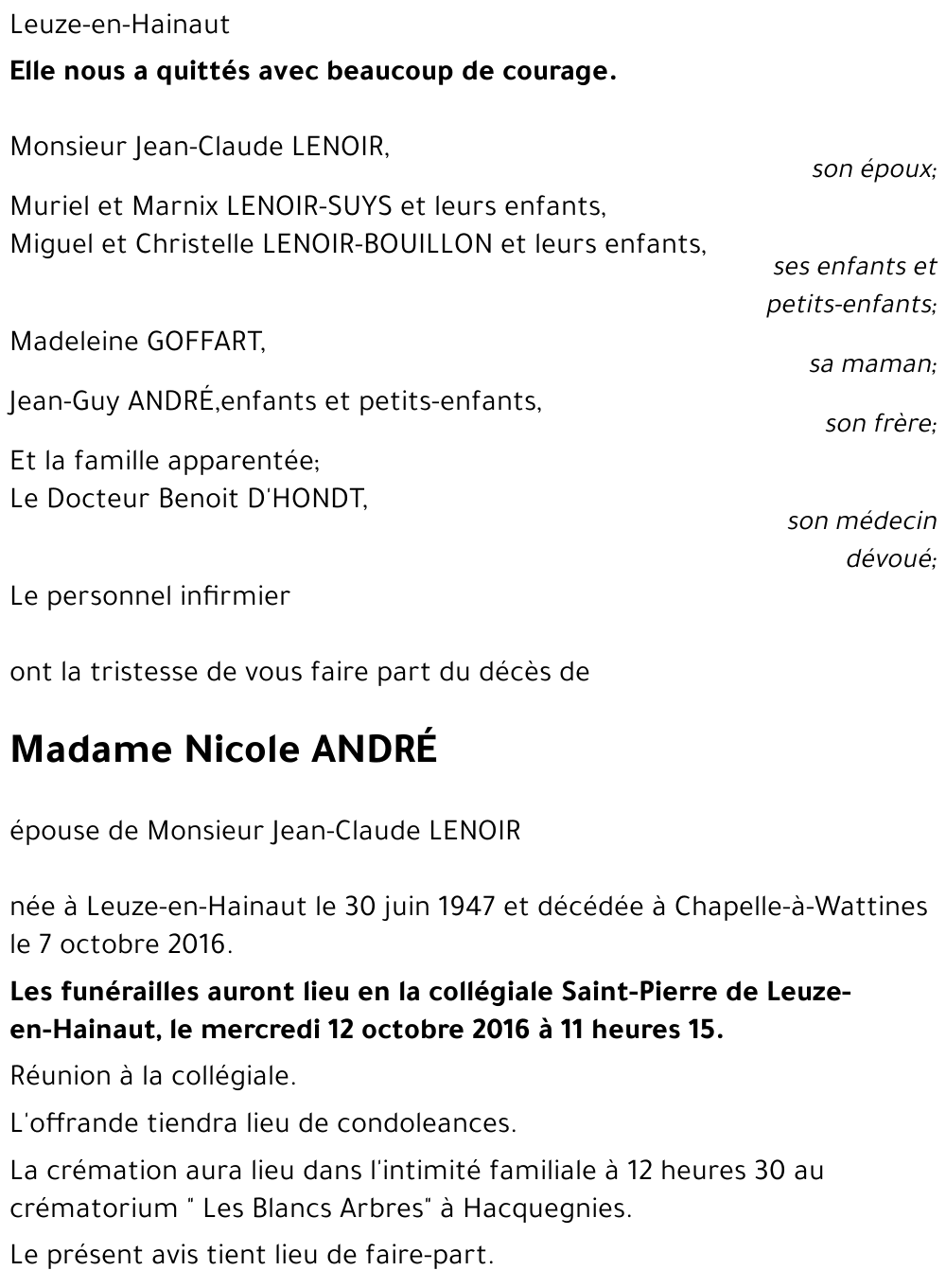 Nicole André