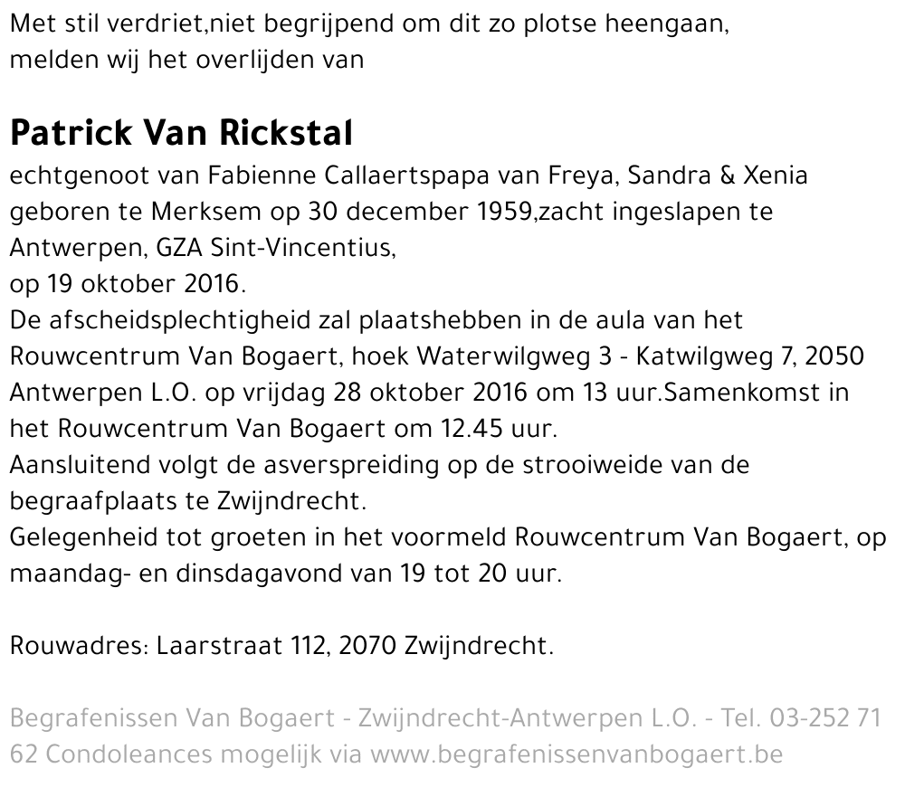 Patrick Van Rickstal