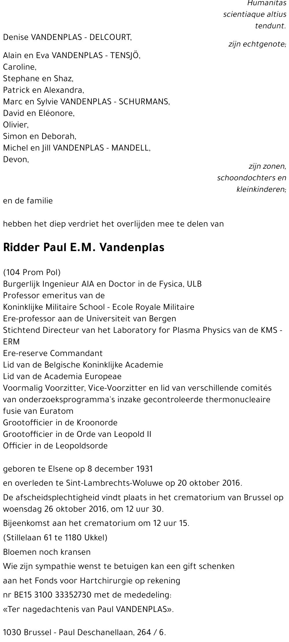 Paul E.M. Vandenplas