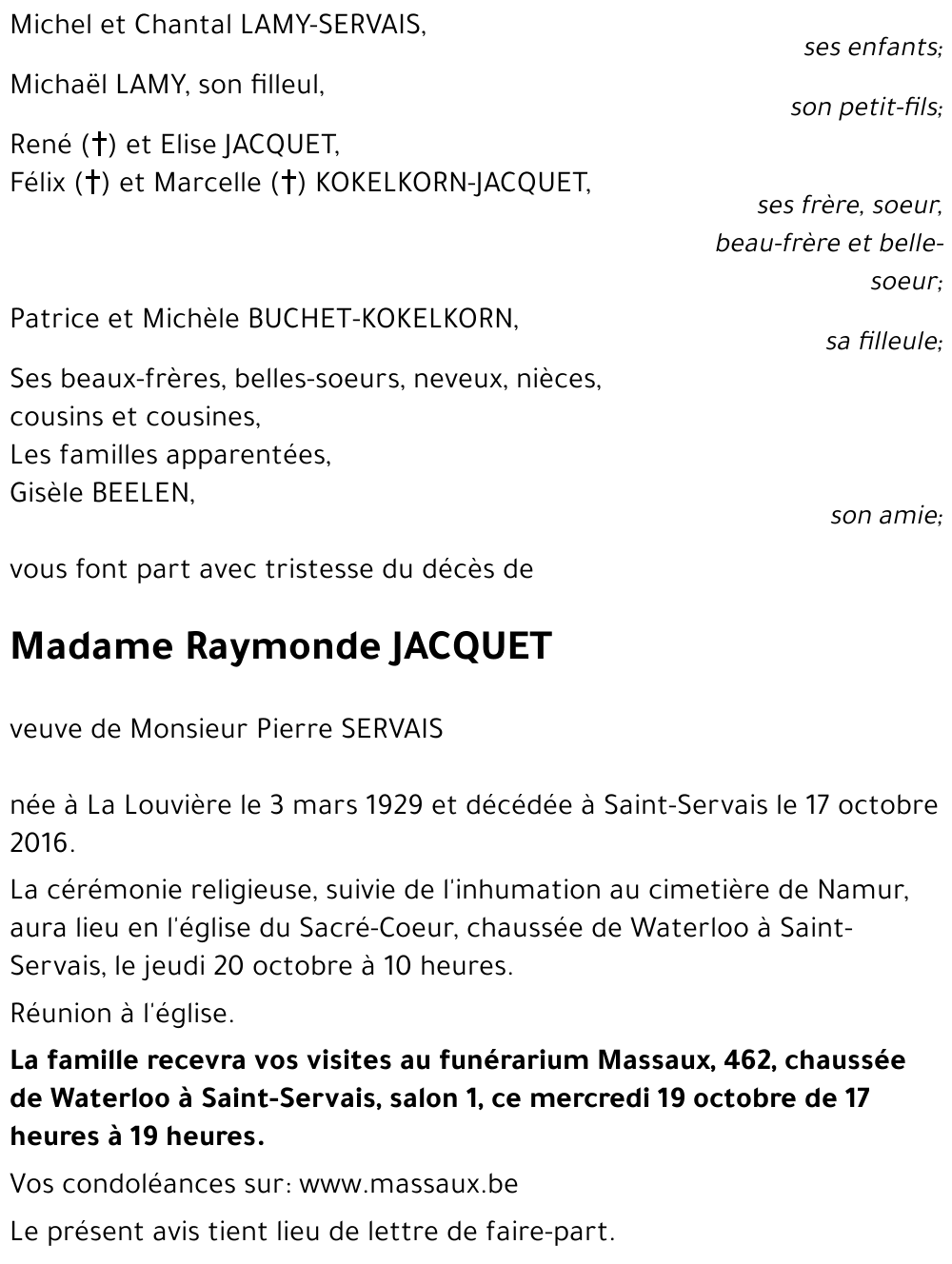 Raymonde JACQUET