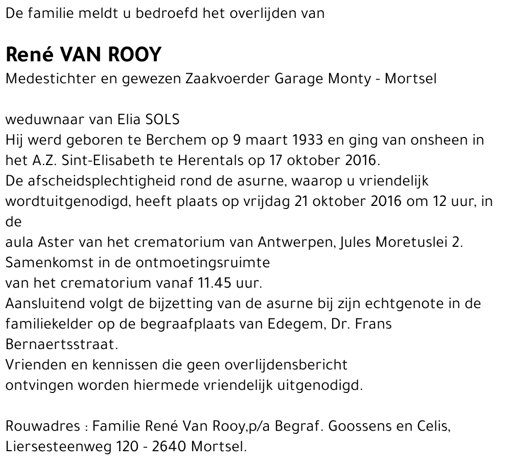 René Van Rooy