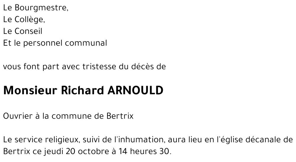 Richard ARNOULD