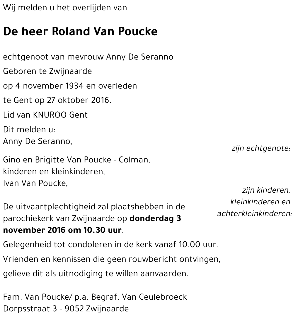 Roland Van Poucke