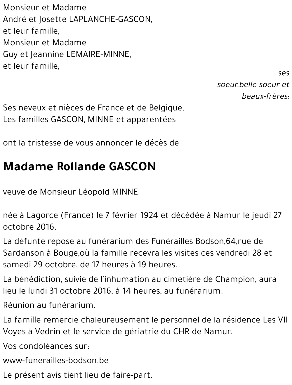 Rollande GASCON