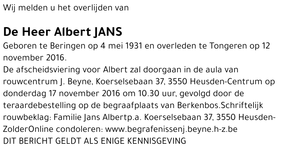 Albert Jans