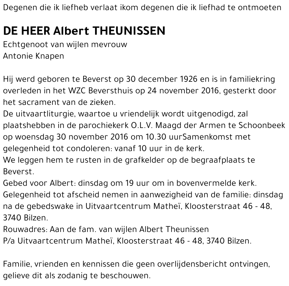 Albert Theunissen
