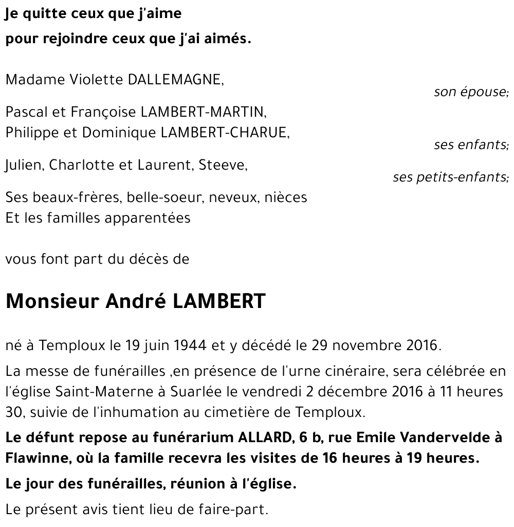 André LAMBERT
