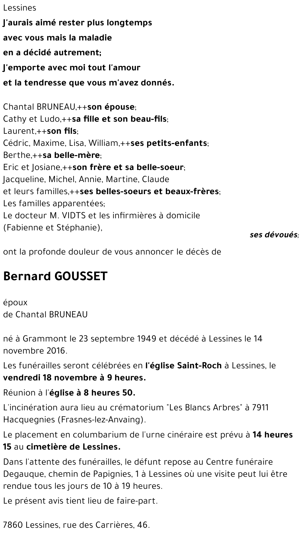 Bernard GOUSSET