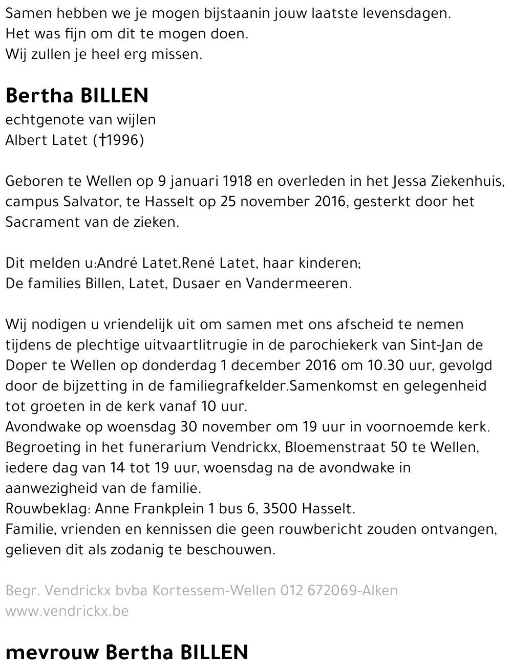 Bertha Billen