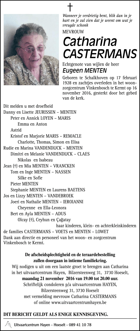 Catharina CASTERMANS