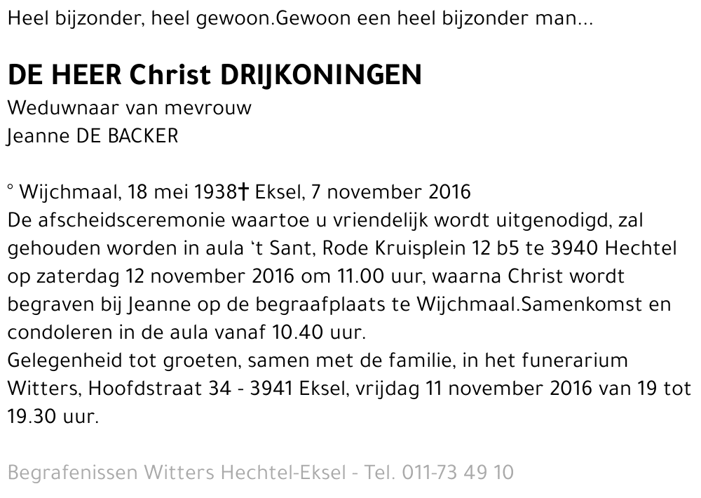 Christ Drijkoningen