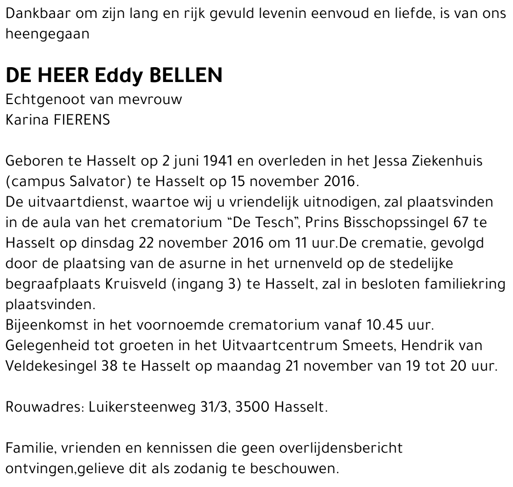 Eddy Bellen